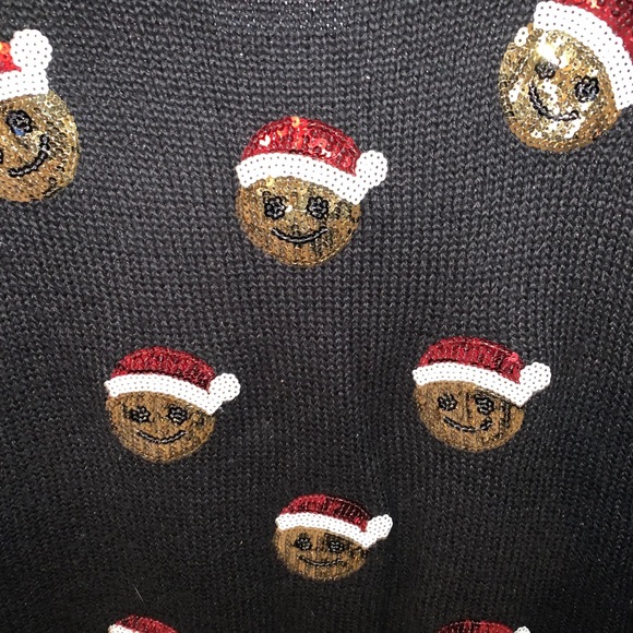 Justice Christmas Emoji Sweater Size: 10 - Picture 3 of 5